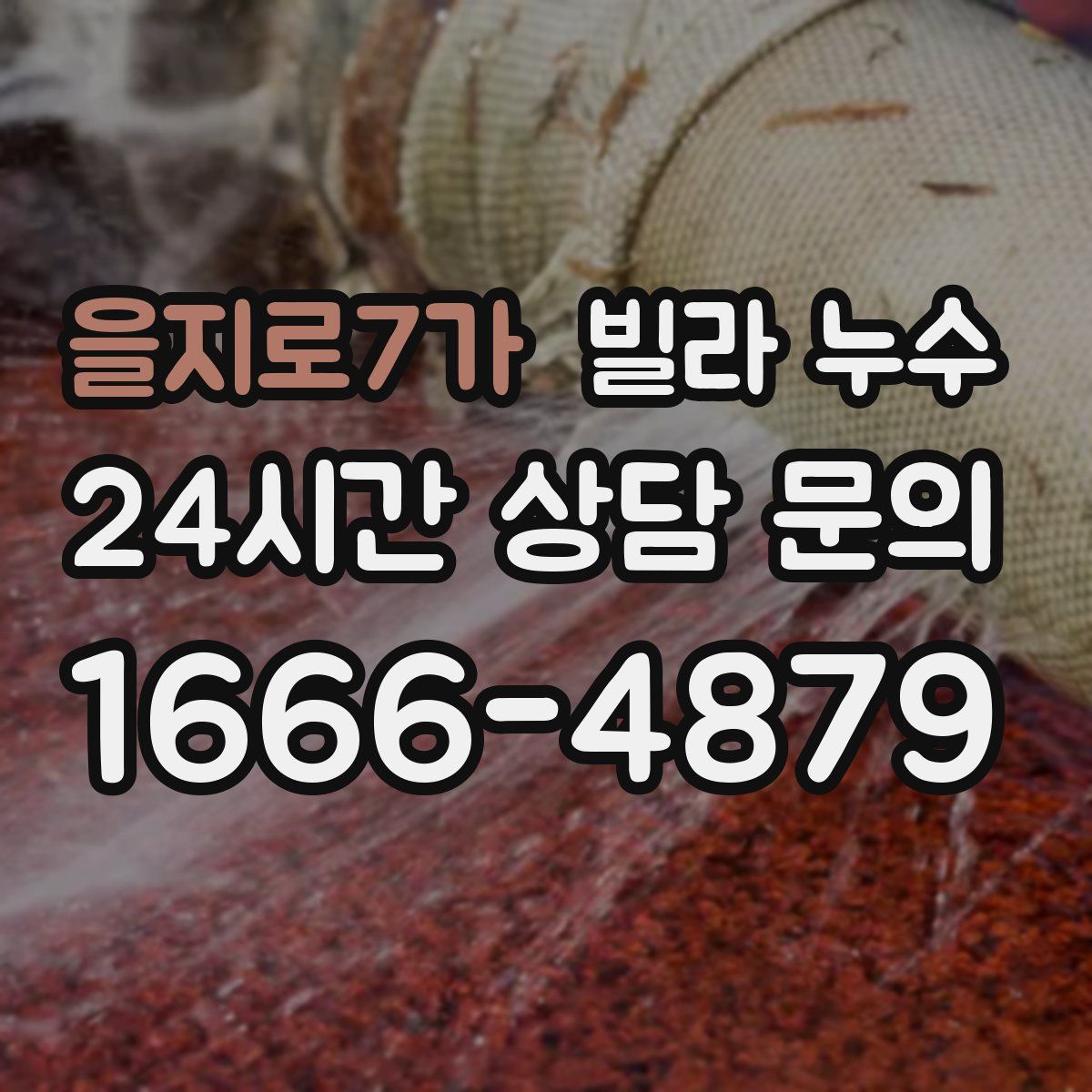 을지로7가 빌라 누수