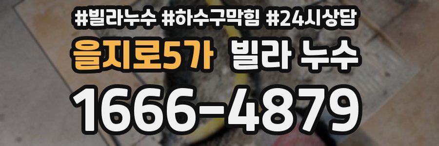 을지로5가 빌라 누수