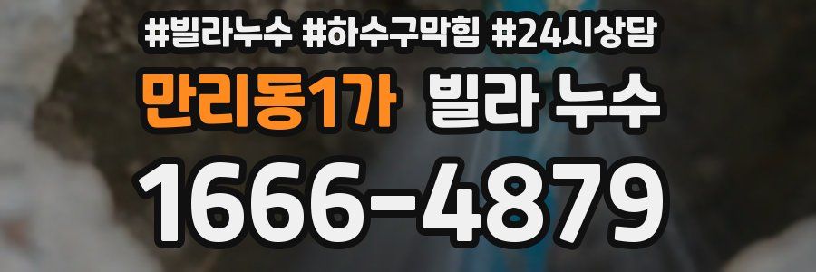 만리동1가 빌라 누수