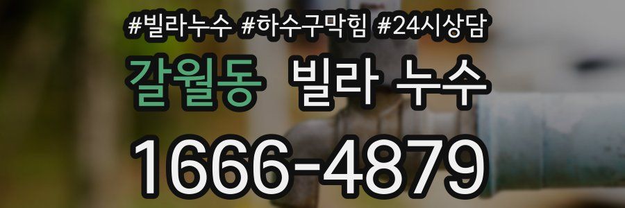 갈월동 빌라 누수
