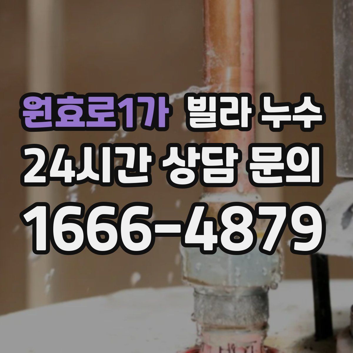 원효로1가 빌라 누수 샤워부스 문틀 주변이 젖는 현상 정리