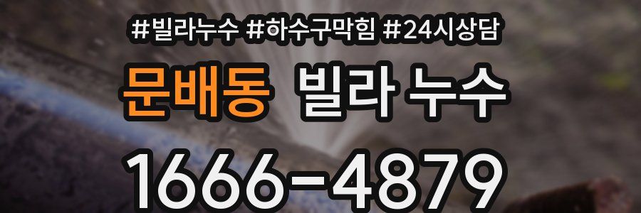 문배동 빌라 누수