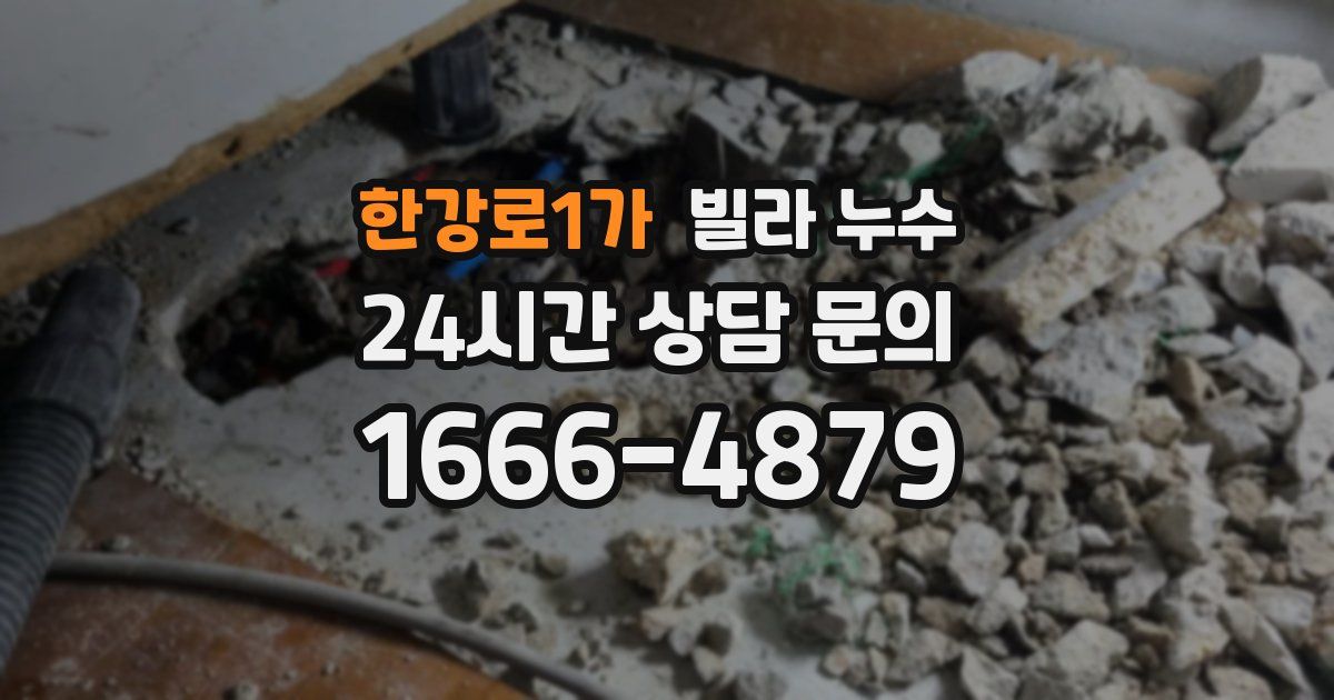 한강로1가 빌라 누수