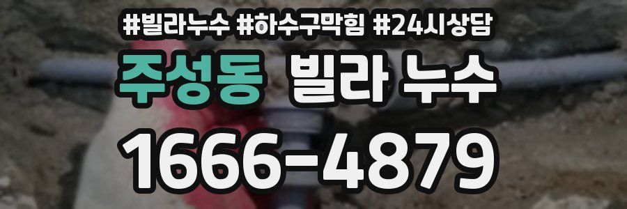 주성동 빌라 누수
