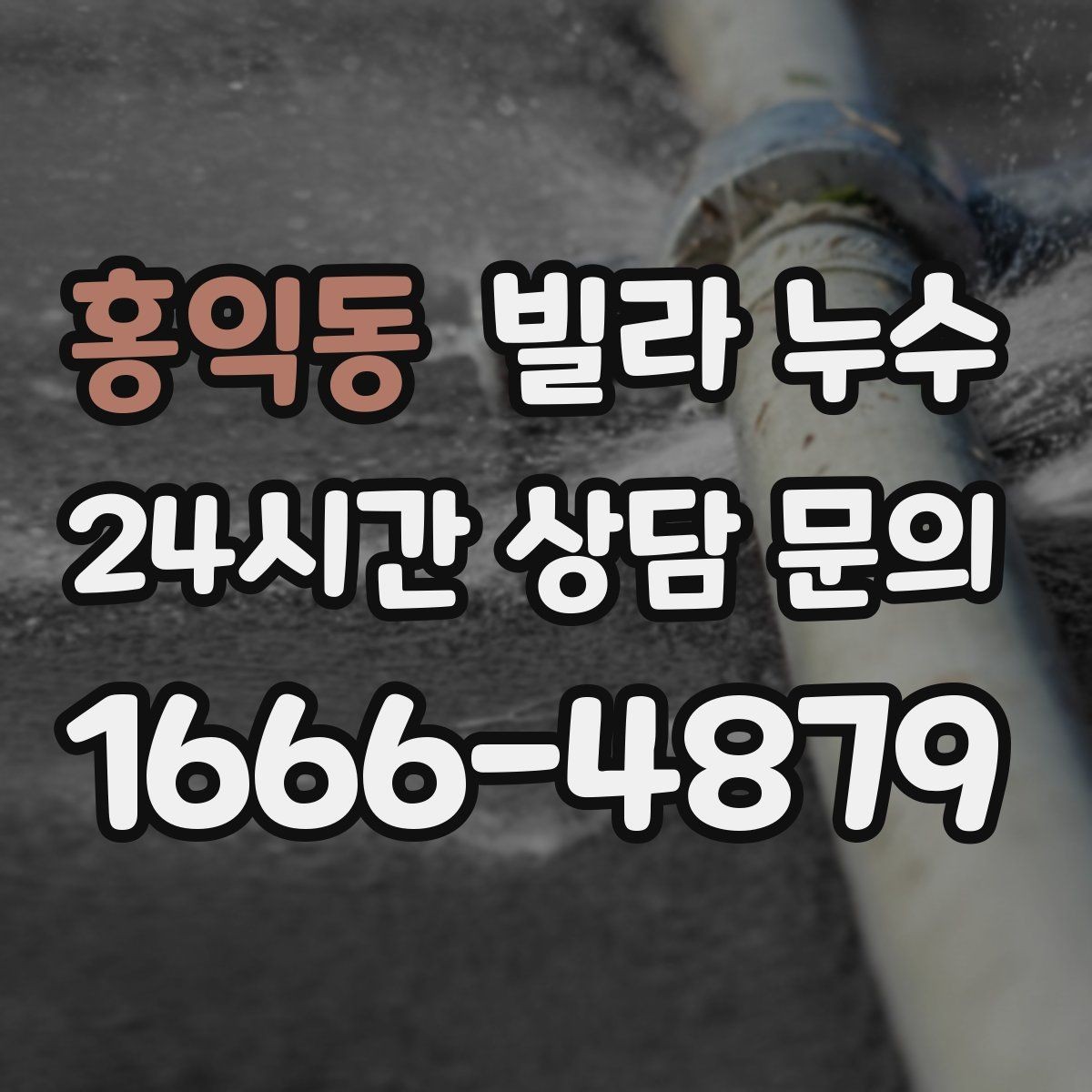 홍익동 빌라 누수 우편함 주변이 젖는다면 빗물 유입 가능성