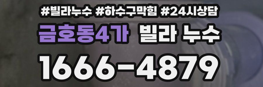 금호동4가 빌라 누수