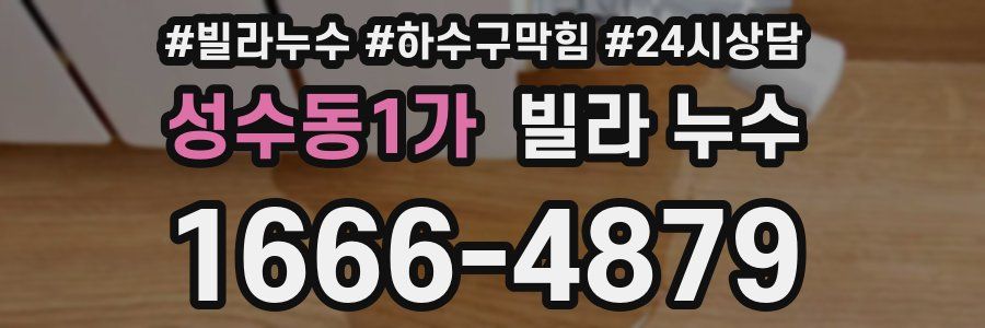 성수동1가 빌라 누수