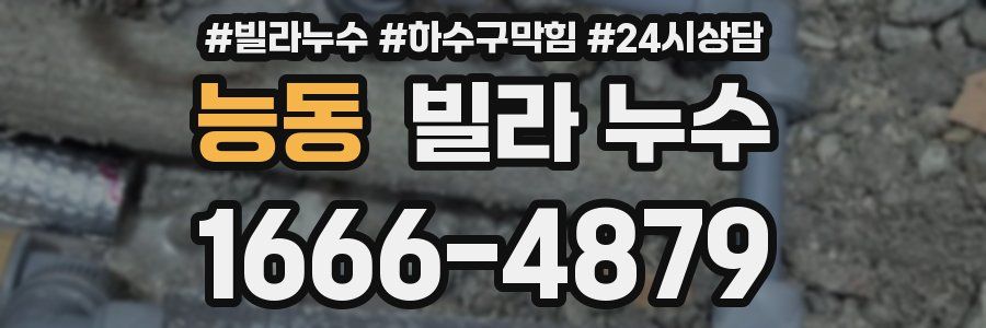 능동 빌라 누수