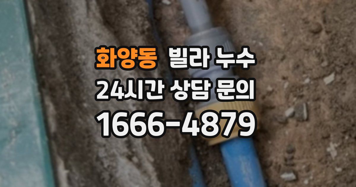 화양동 빌라 누수