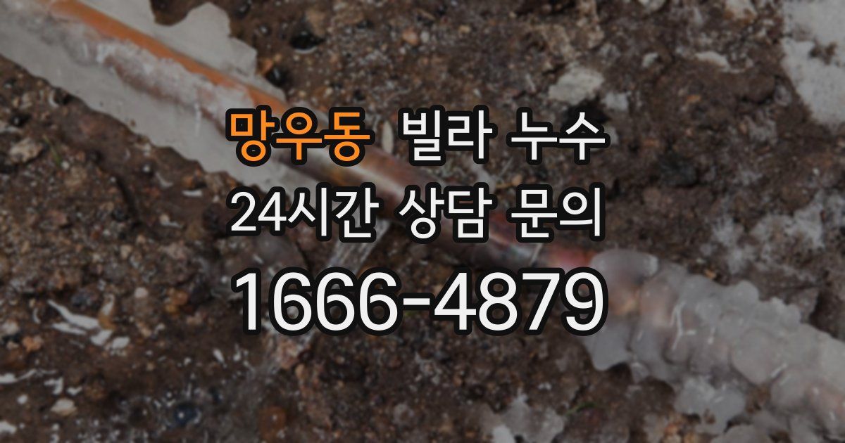 망우동 빌라 누수