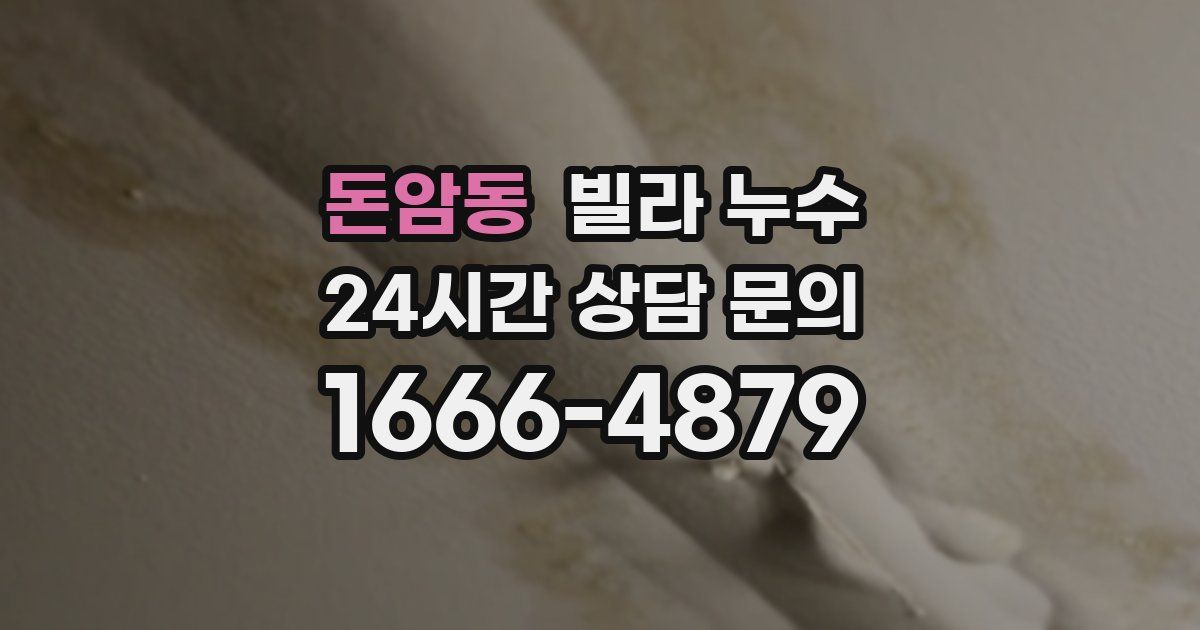 돈암동 빌라 누수