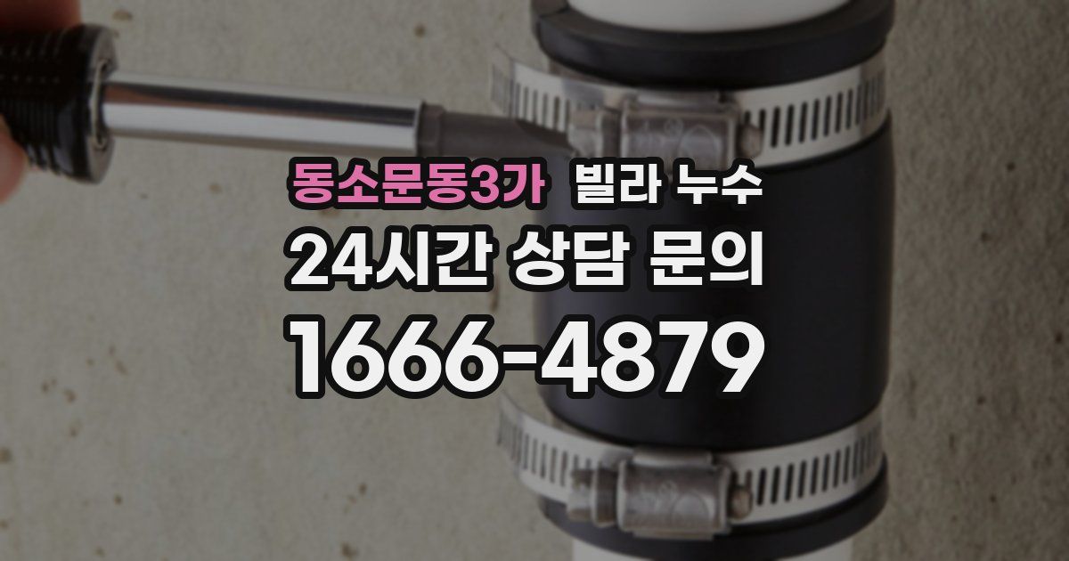 동소문동3가 빌라 누수