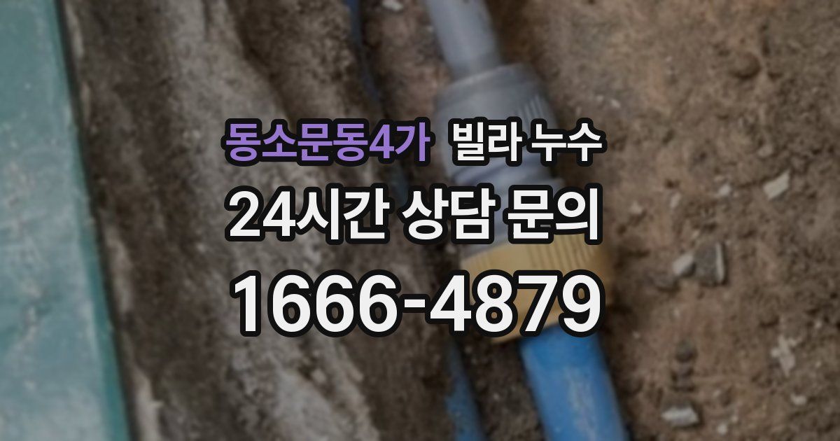 동소문동4가 빌라 누수