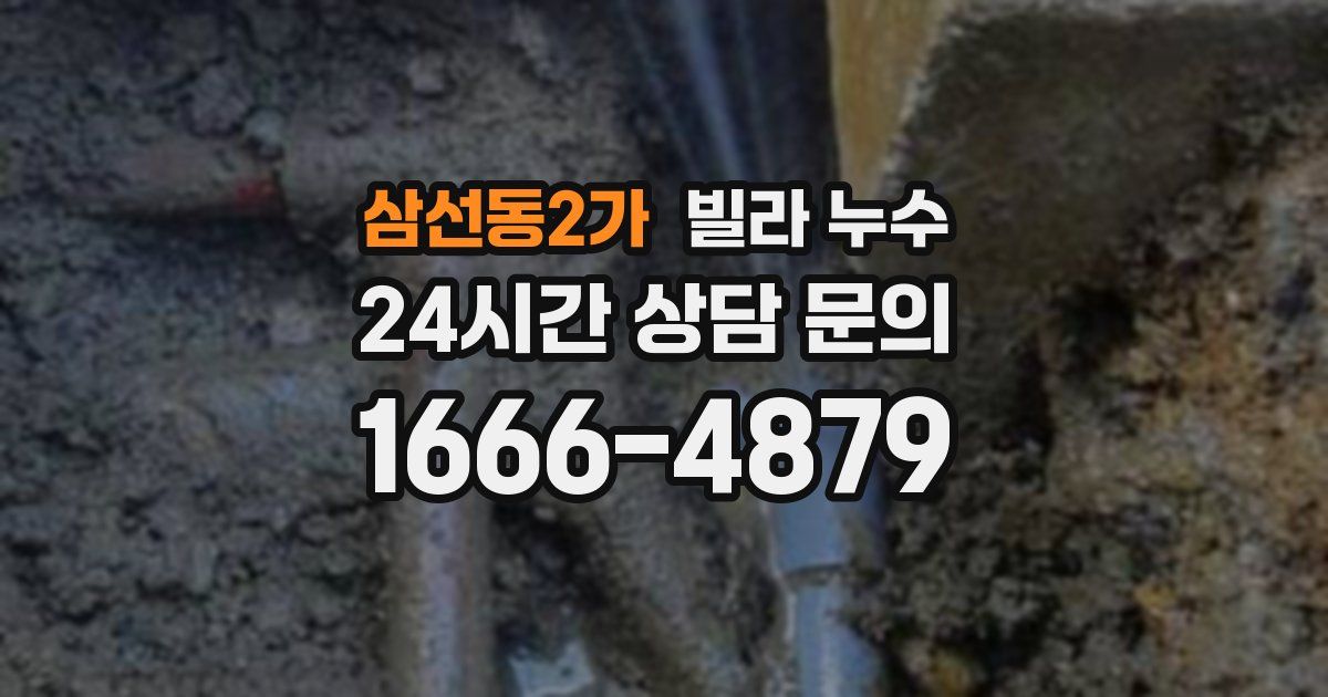 삼선동2가 빌라 누수