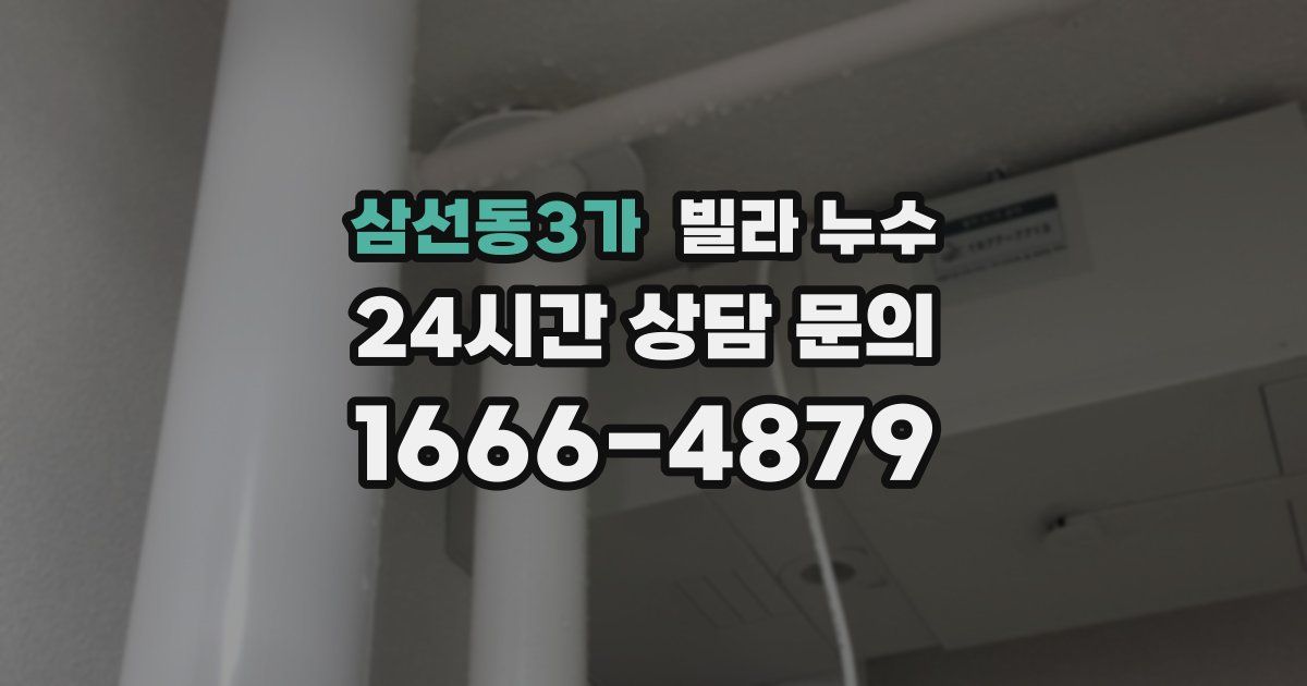 삼선동3가 빌라 누수