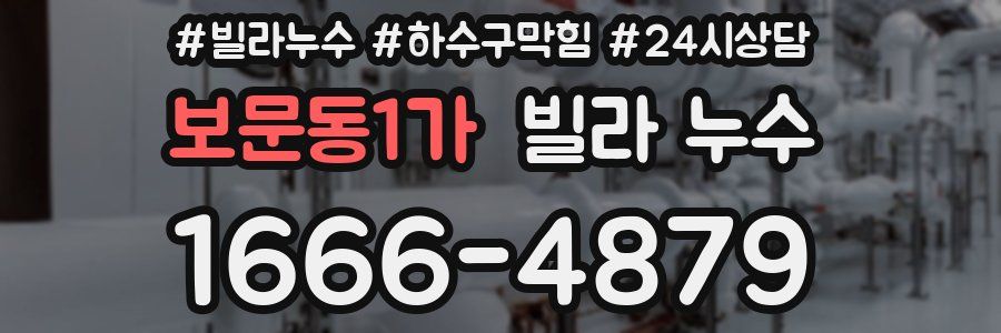 보문동1가 빌라 누수