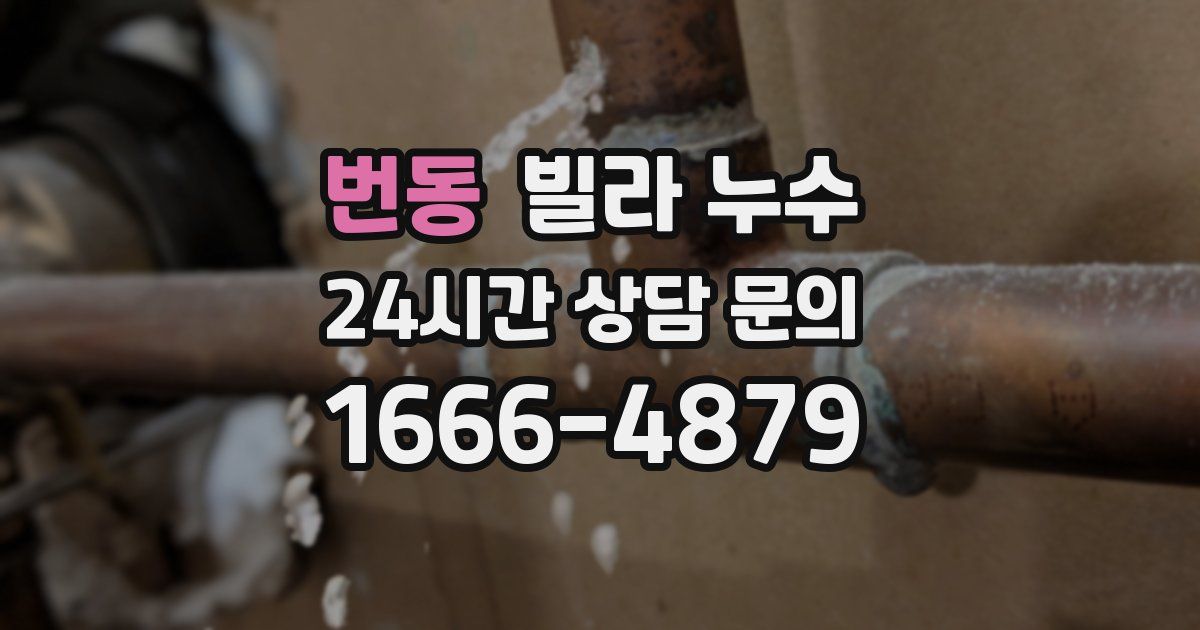 번동 빌라 누수
