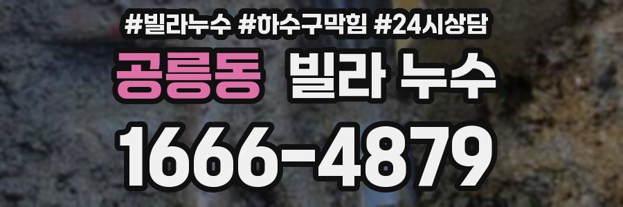 공릉동 빌라 누수