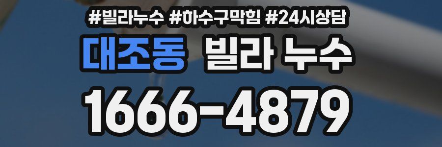 대조동 빌라 누수