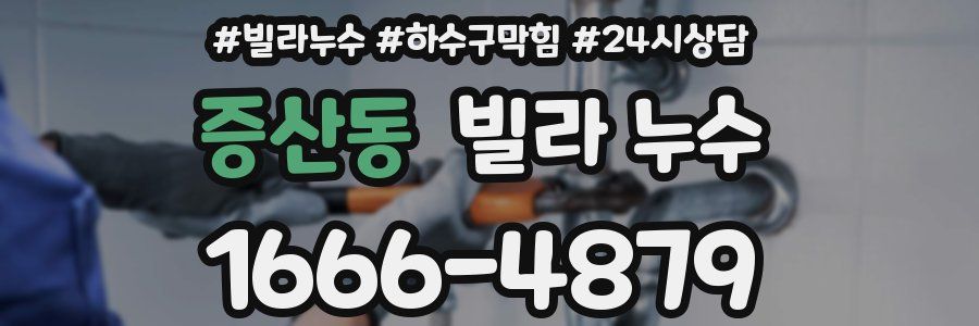 증산동 빌라 누수