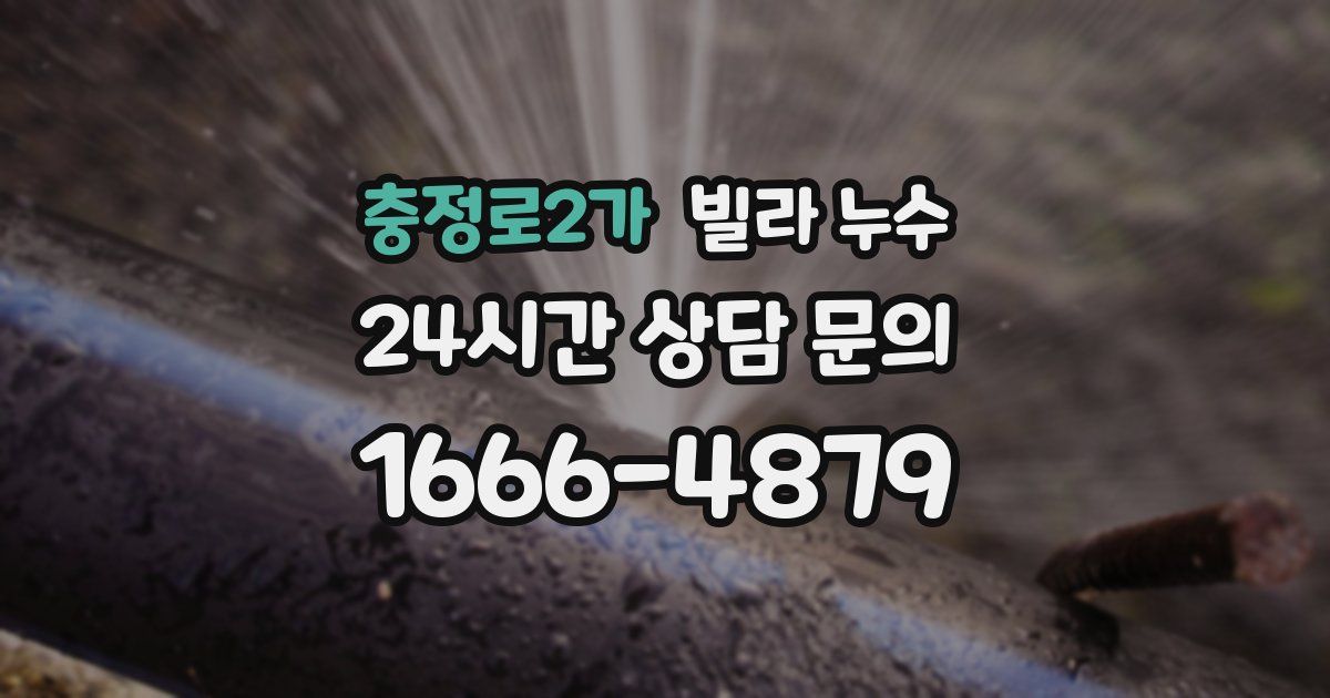 충정로2가 빌라 누수