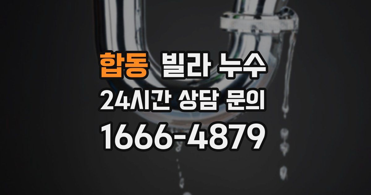 합동 빌라 누수