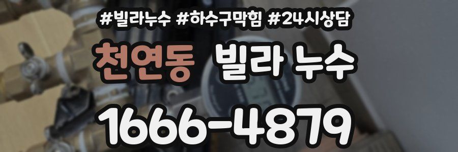 천연동 빌라 누수