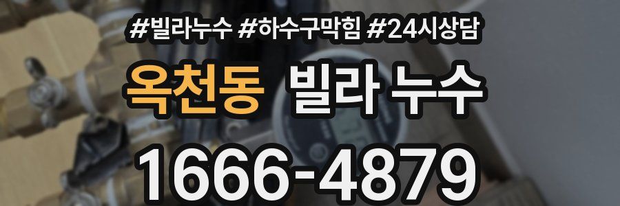 옥천동 빌라 누수