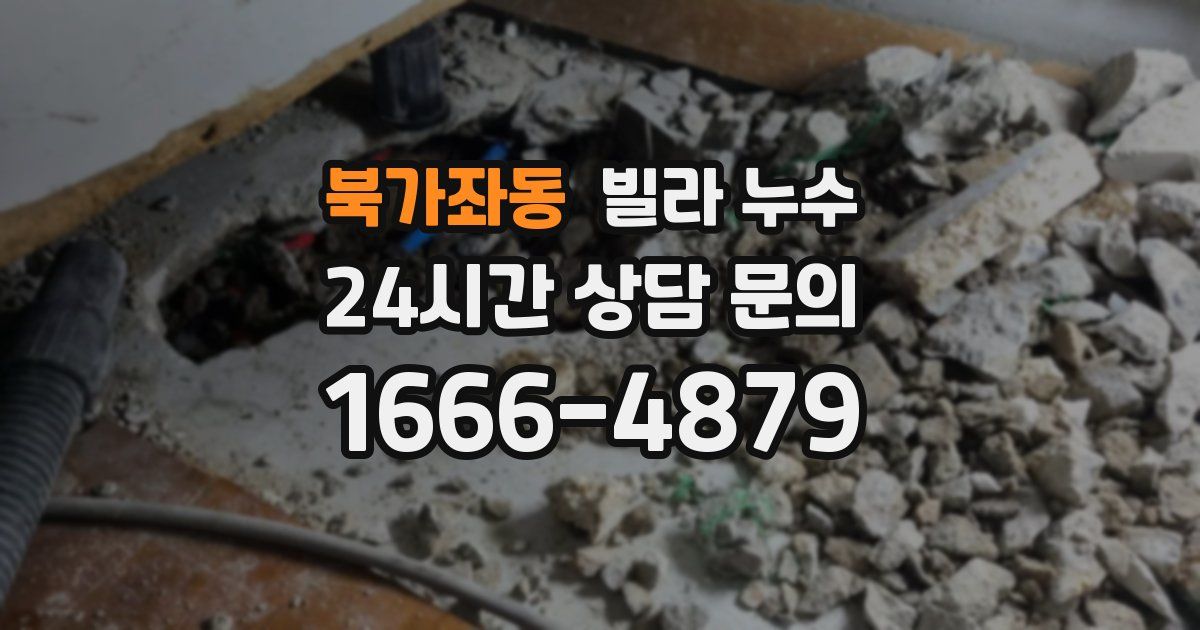 북가좌동 빌라 누수