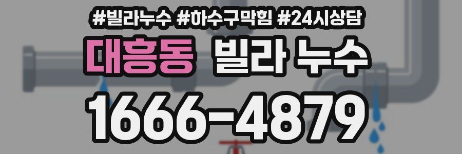 대흥동 빌라 누수