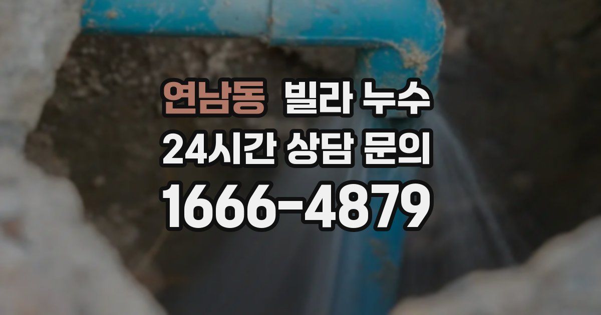연남동 빌라 누수