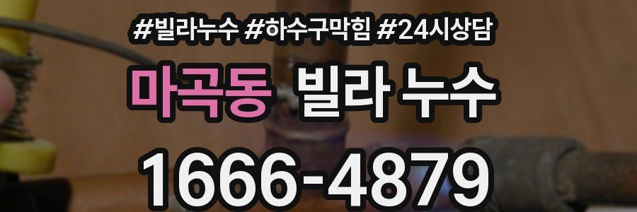 마곡동 빌라 누수