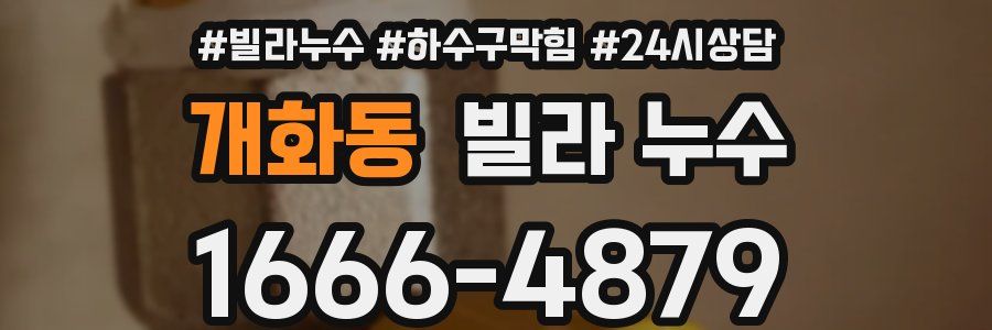 개화동 빌라 누수