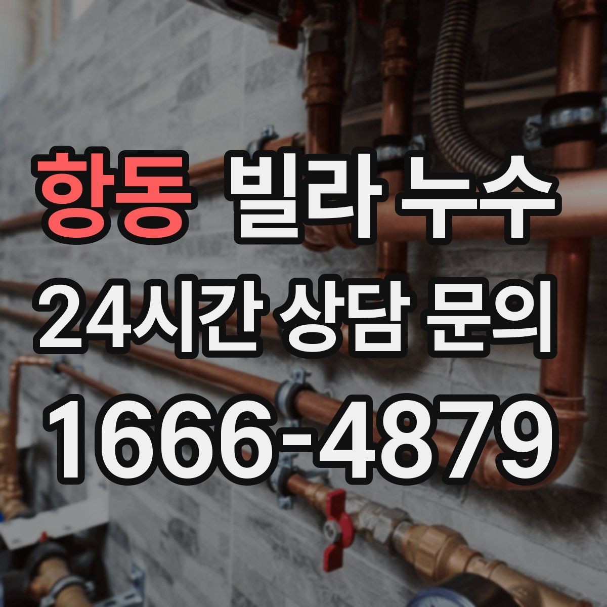 항동 빌라 누수 주방 싱크대 아래가 젖는다면 배관 점검