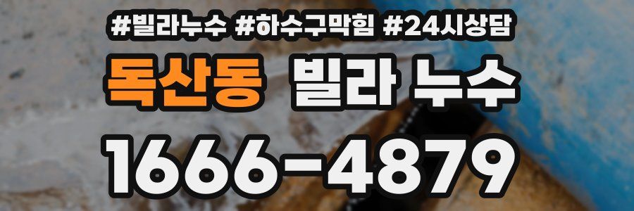 독산동 빌라 누수