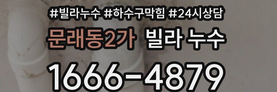 문래동2가 빌라 누수