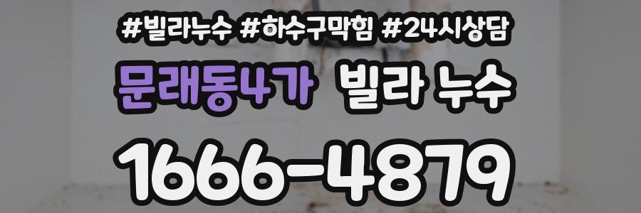 문래동4가 빌라 누수