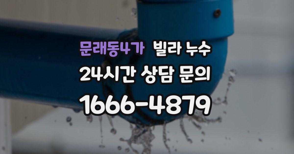 문래동4가 빌라 누수