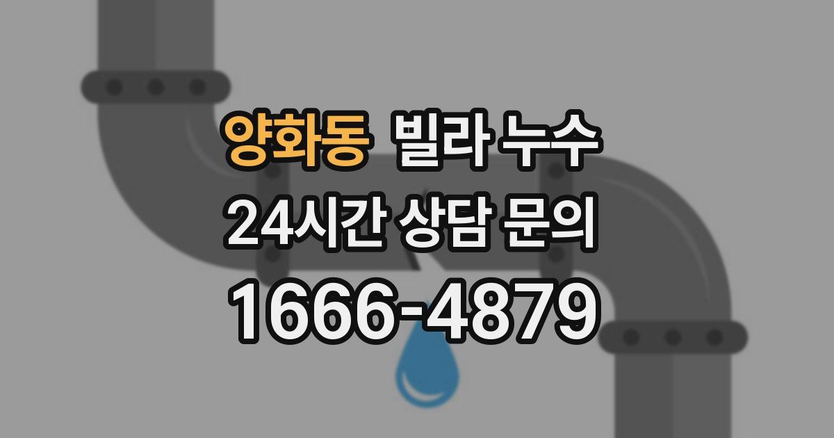 양화동 빌라 누수