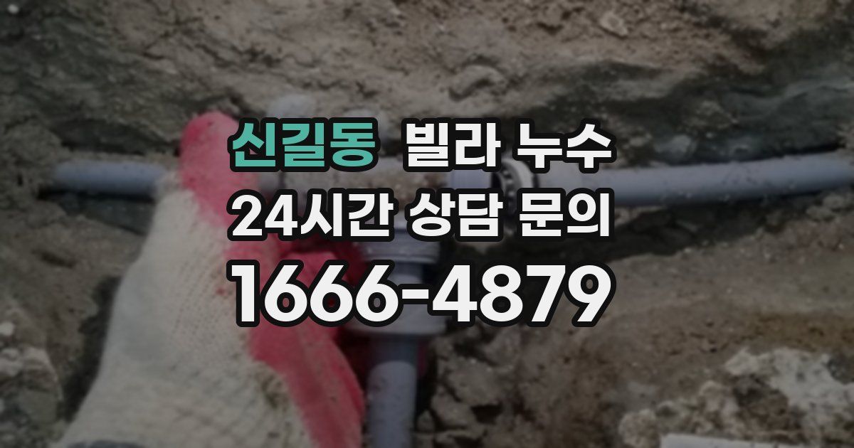 신길동 빌라 누수