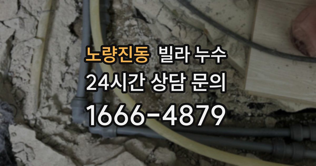 노량진동 빌라 누수