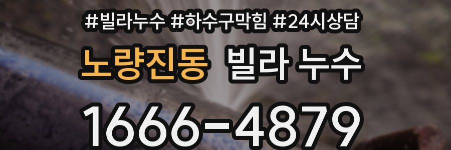 노량진동 빌라 누수