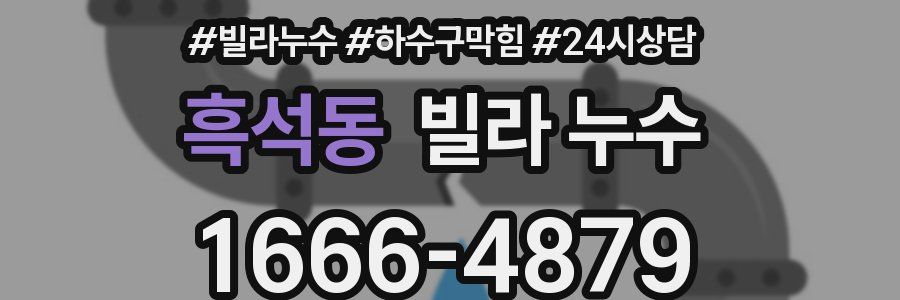 흑석동 빌라 누수