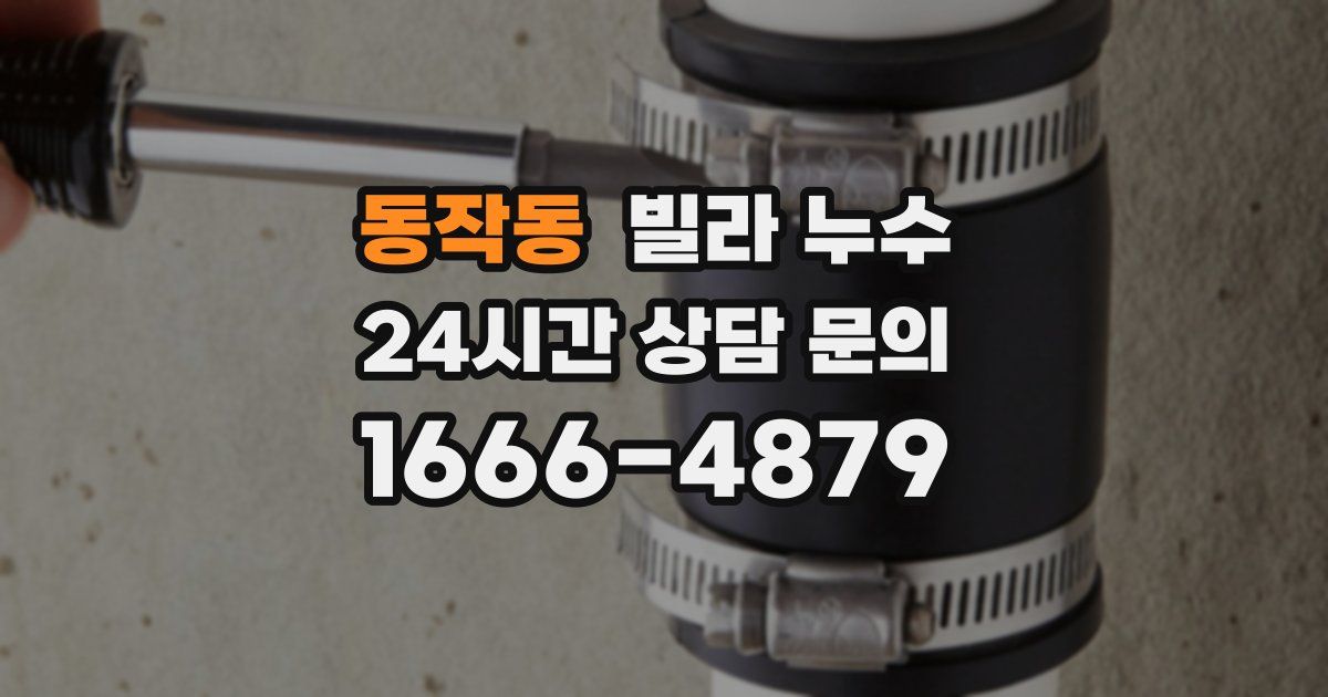 동작동 빌라 누수