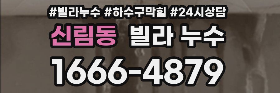 신림동 빌라 누수