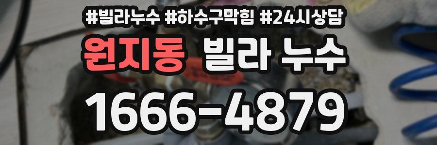 원지동 빌라 누수