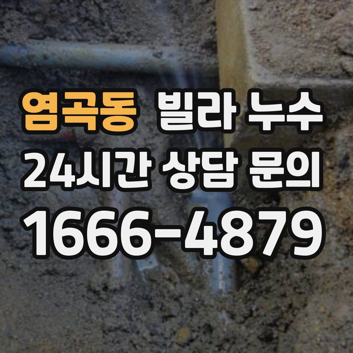 염곡동 빌라 누수 곰팡이 냄새가 심해졌다면 누수 가능성