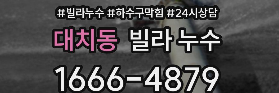 대치동 빌라 누수