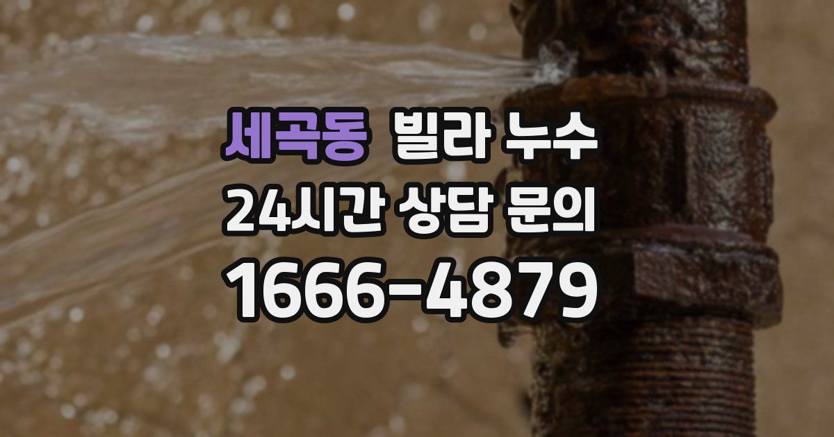 세곡동 빌라 누수