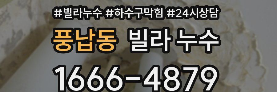 풍납동 빌라 누수